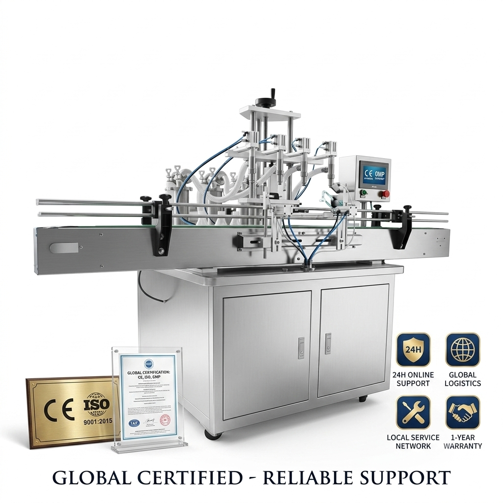 4 Head Automatic Piston Liquid Filler Machine Shampoo Lotion Liquid Soap Detergent Bottle Filling Machine