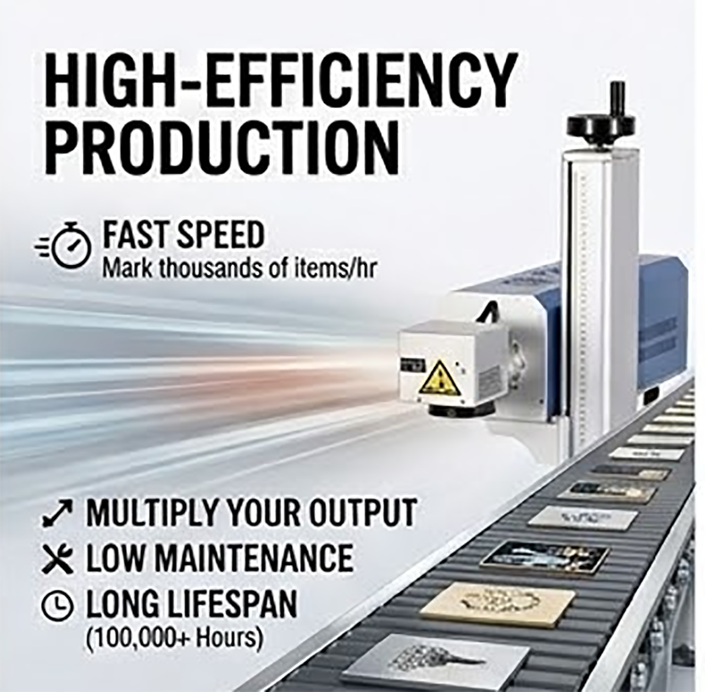 High-Precision Fiber Laser Metal Marking Machine 20W 30W 50W