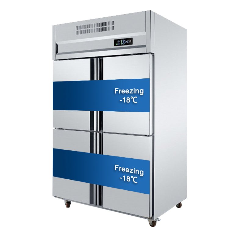Commercial 30“W Four - door Stainless Steel Reach - In Freezer 28 cu.ft.