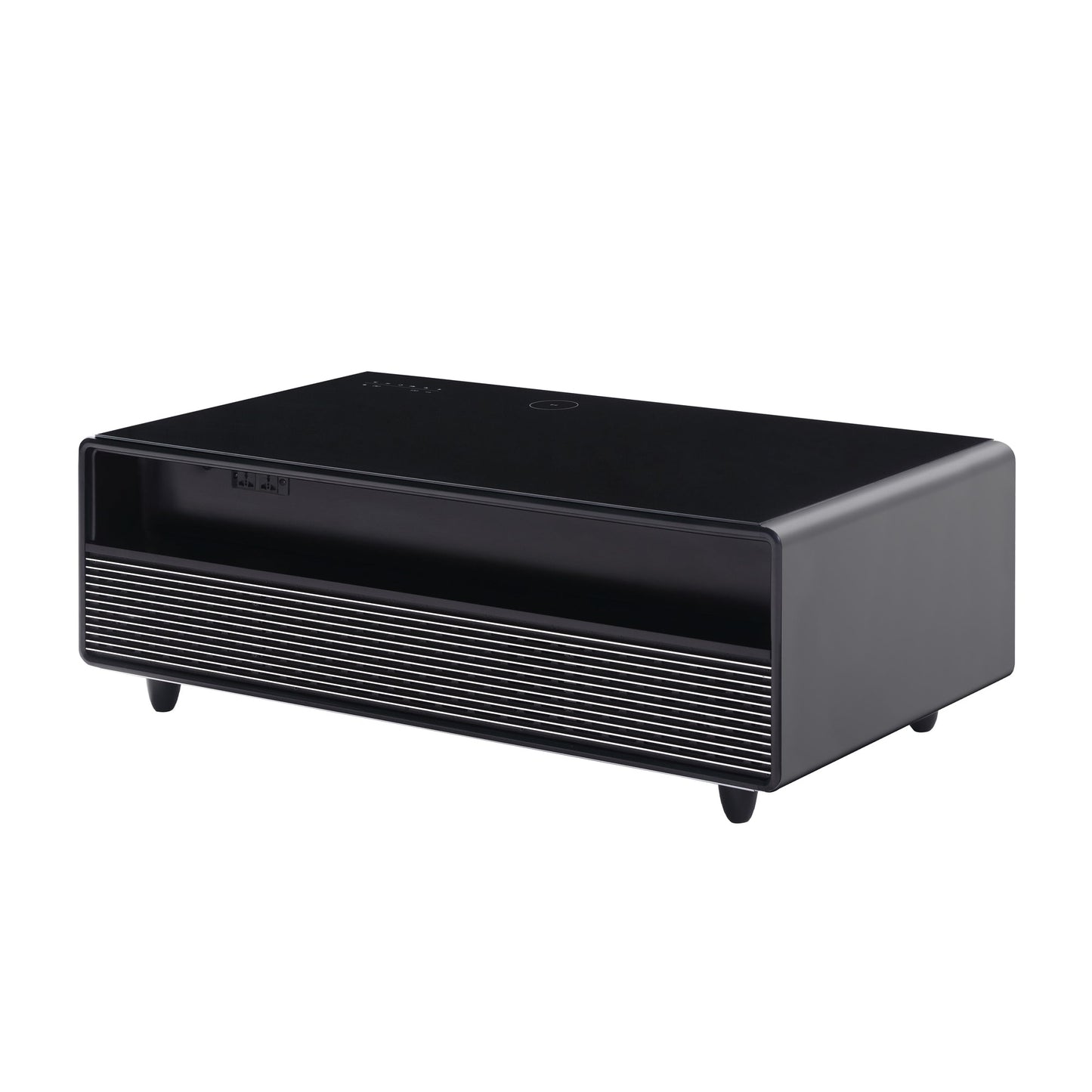 Modern Smart Coffee Table with Built - in Fridge Touch Control Panel
