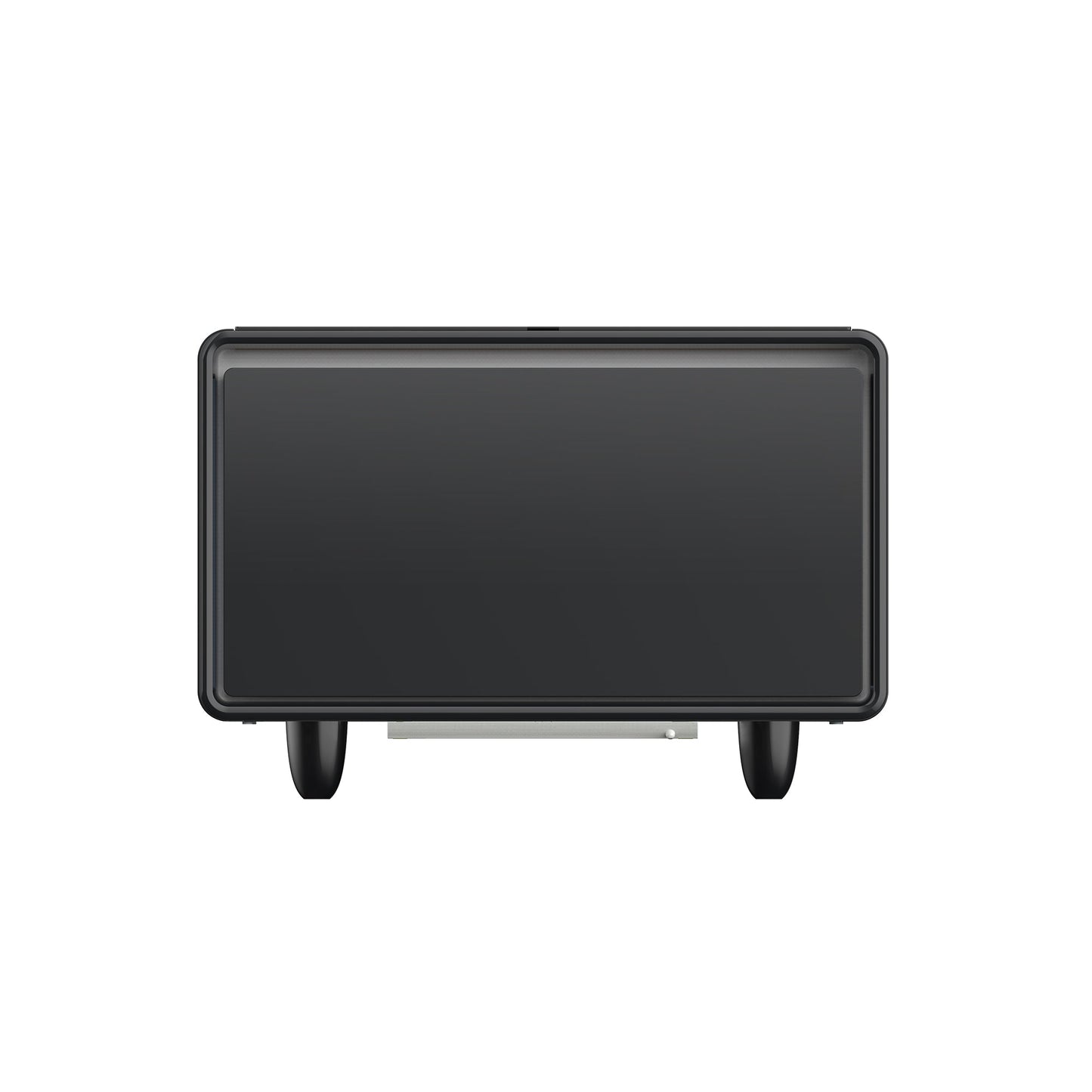 Modern Smart Side Table with Built - in Fridge Wireless Charging Black