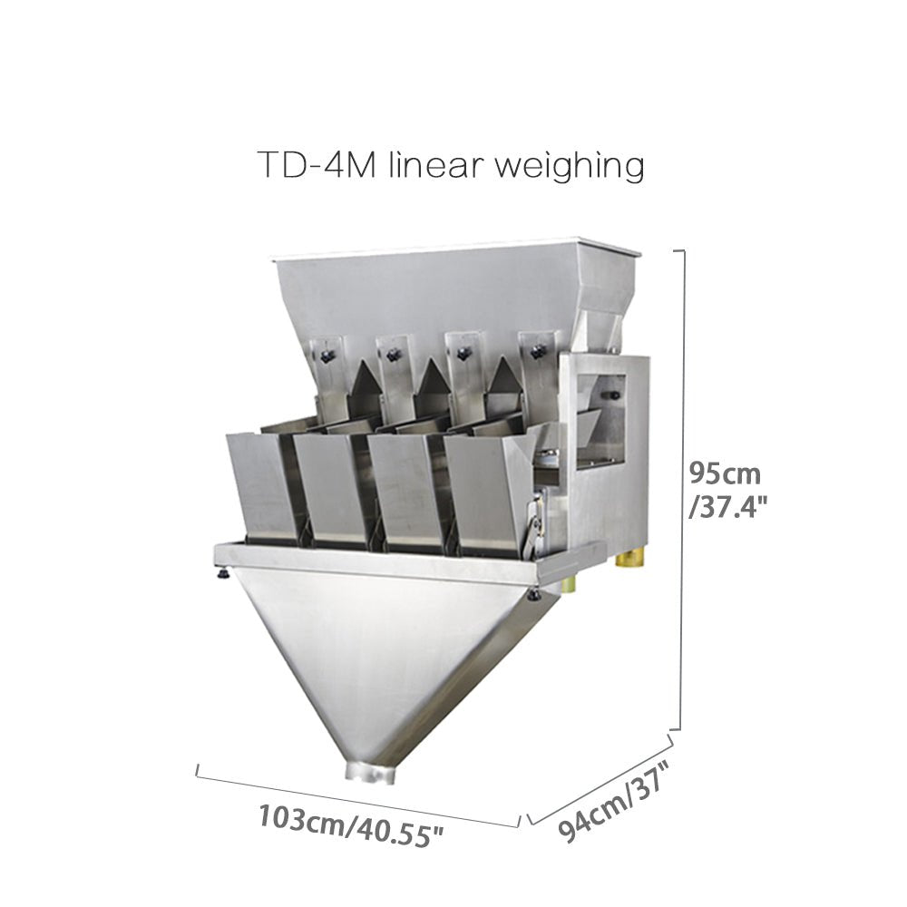 Automatic 4 Head Linear Weigher,Weighing Filling Machine For Powder/Granule - CECLE Machine