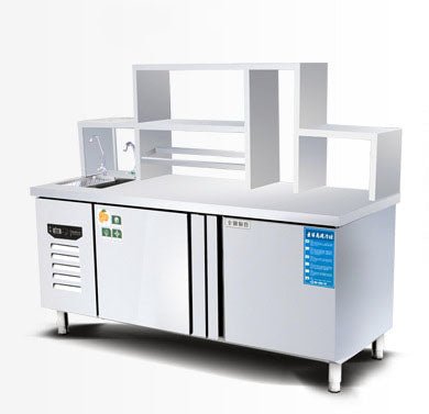 Bubble tea bar milk tea bar counter with refrigeration – CECLE Machine