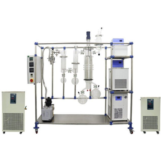 Crude oil separation and extraction glass short path molecular distillation equipment - CECLE Machine