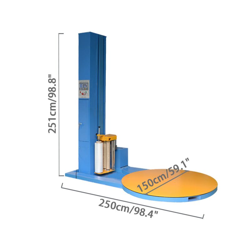 Full Automatic Vertical Turntable Carton box Pallet Wrapping Machine Stretch Wrapper - CECLE Machine