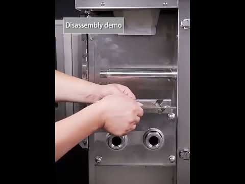 Commercial automatic one-step double-knife meat shredding machine