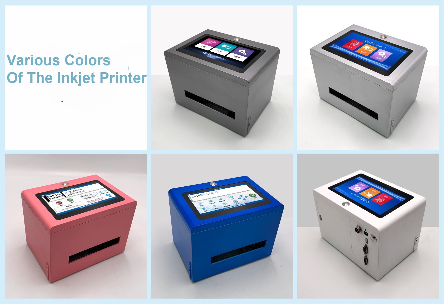 Manual spray batch inkjet coding machine printer, high speed barcode inkjet printer for metal/plastic/wood/paper