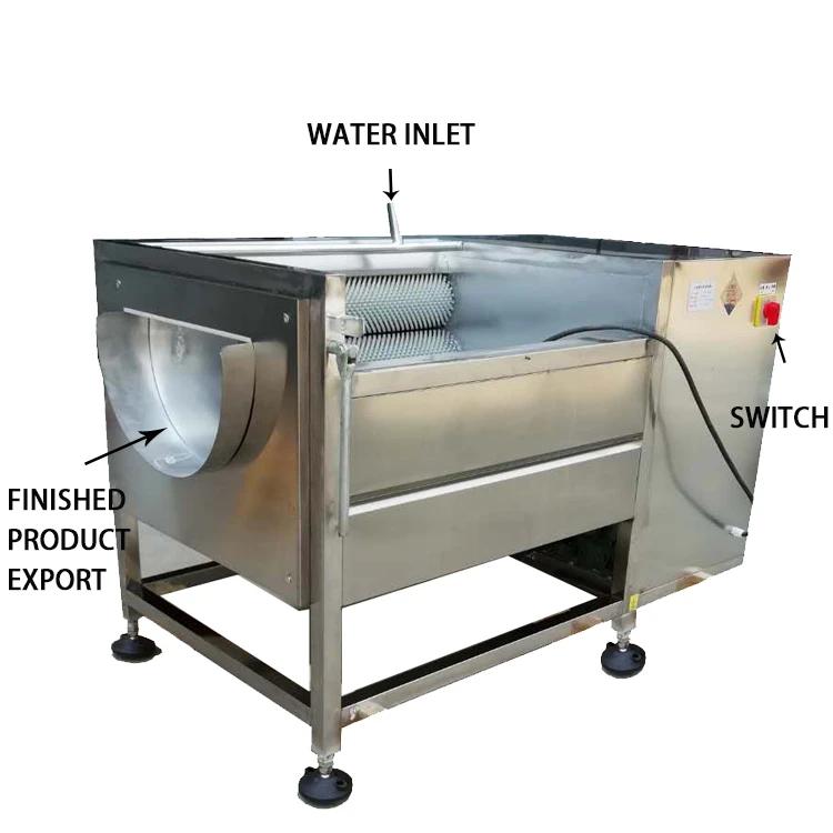 Potato cleaning and peeling machine;lotus root peeling machine - CECLE Machine