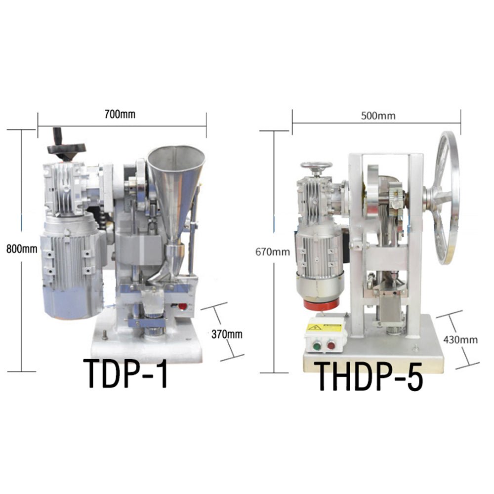 TDP-1 Mini Desktop Electric Turbine Single punching tablet powder tableting machine - CECLE Machine