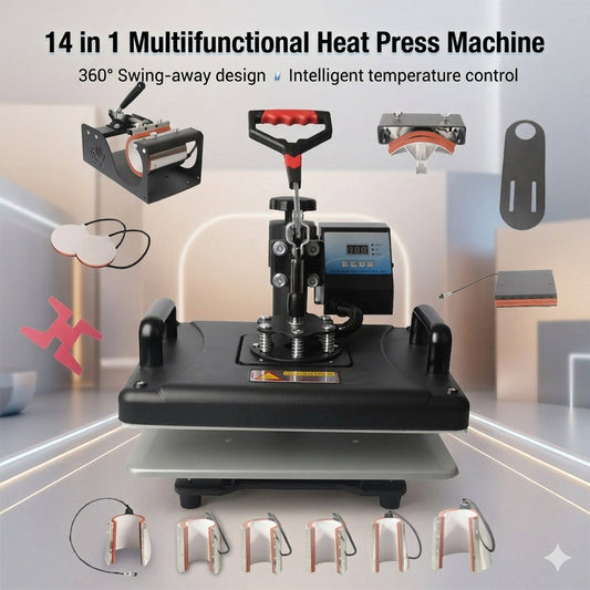 1 Machine, 14 Possibilities: The Ultimate Guide to Multifunctional Heat Presses