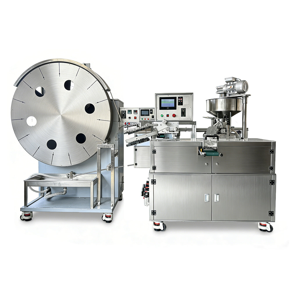 Industrial automatic samosa and curry puff maker side angle