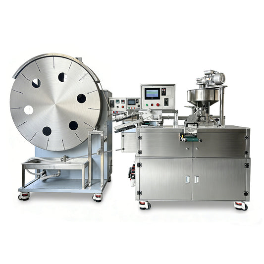 Industrial automatic samosa and curry puff maker side angle