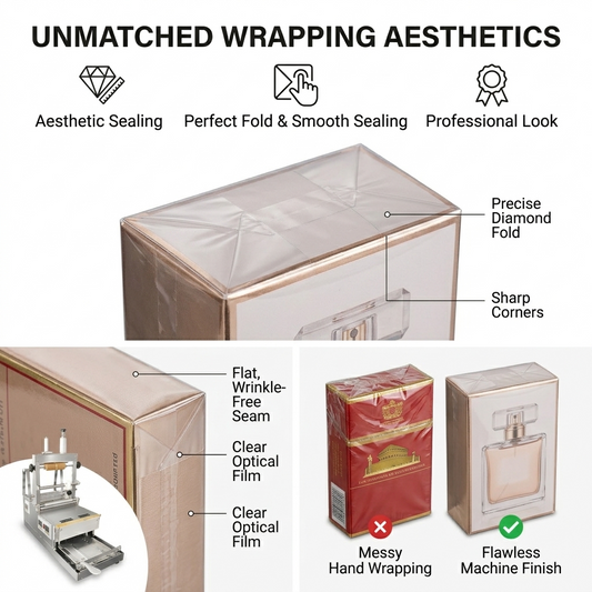 CW-88 Semi-Automatic Cellophane Wrapping Machine - BOPP Box Overwrapper - view 2