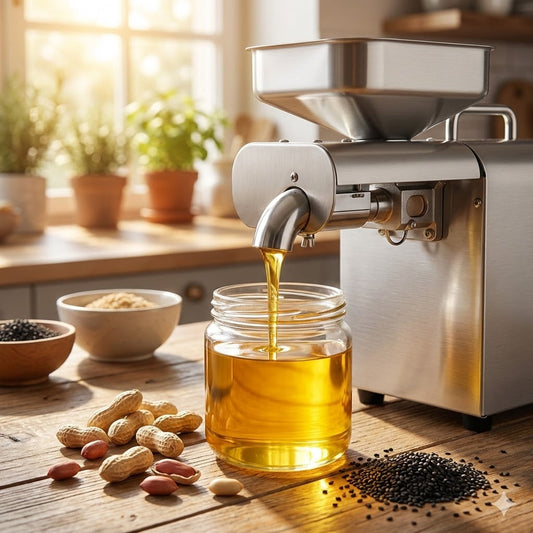 Compact Electric Oil Press for Home Use | Easy to Clean & Store