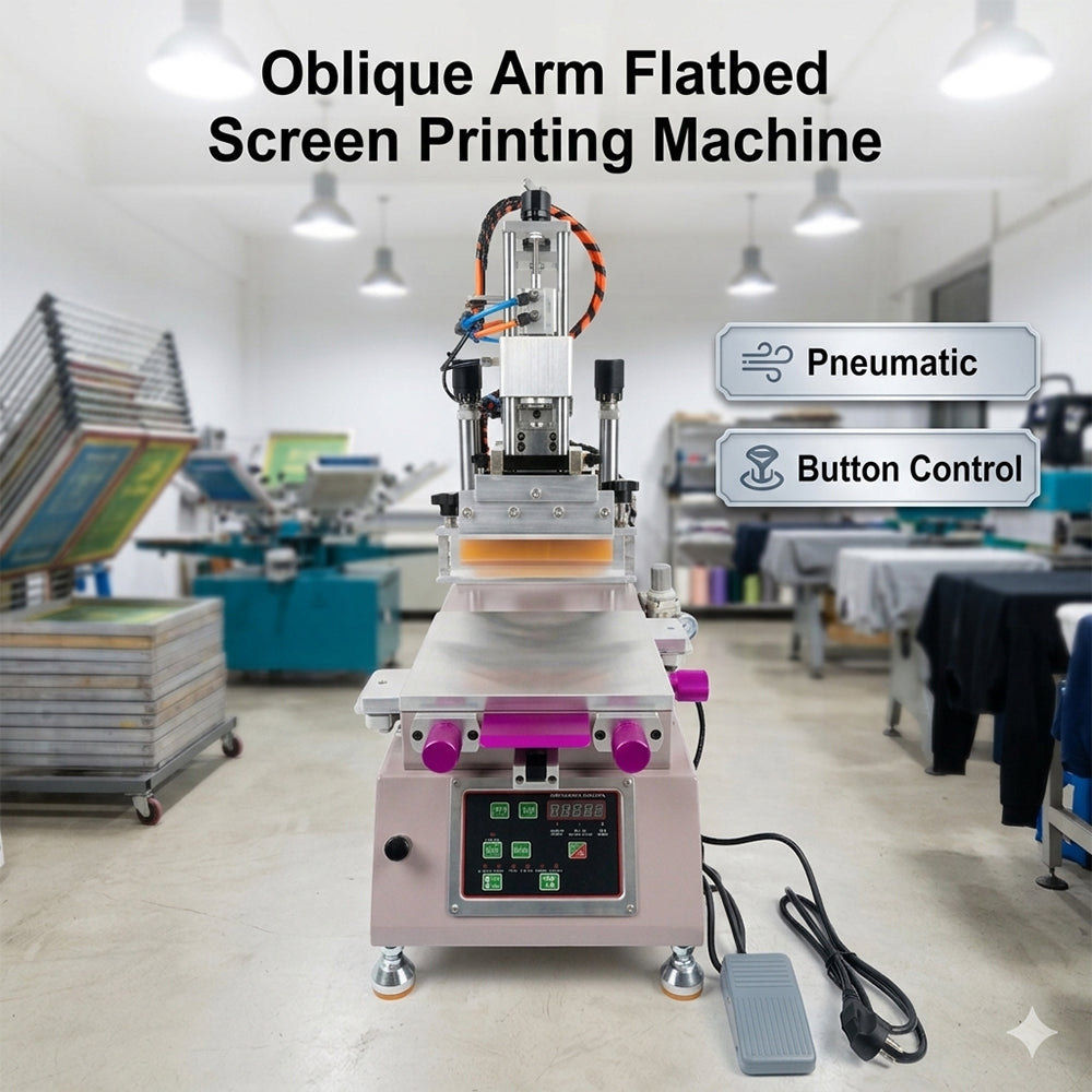 The Secret Weapon to Boost Print Efficiency: Understanding Oblique Arm Flatbed Screen Printing Machines