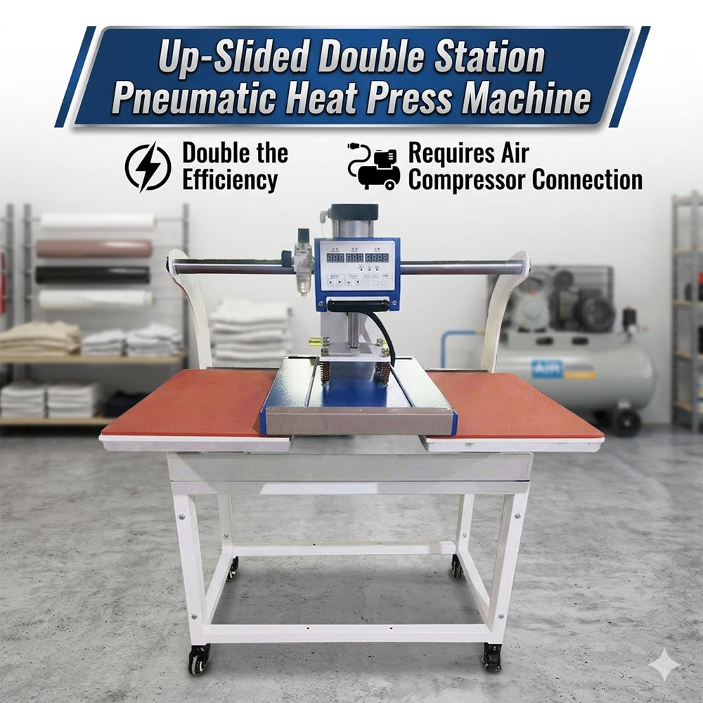 Unlock Maximum Print Production: The Complete Guide to Up-Slided Double-Station Pneumatic Heat Press Machine