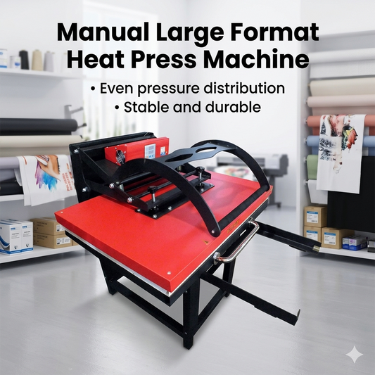 Mastering Large Format: A Guide to Manual Heat Press Machines