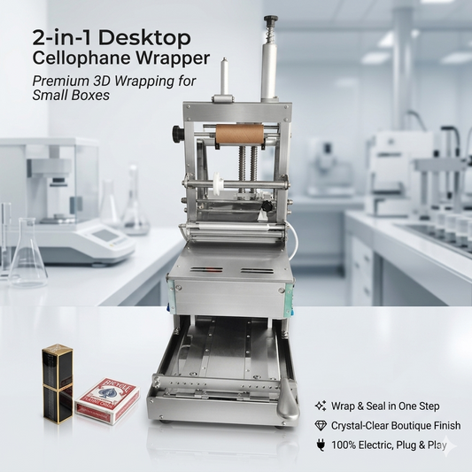 The Secret to Exquisite Packaging: Demystifying Semi-Automatic 2-in-1 Cellophane Wrapping Technology