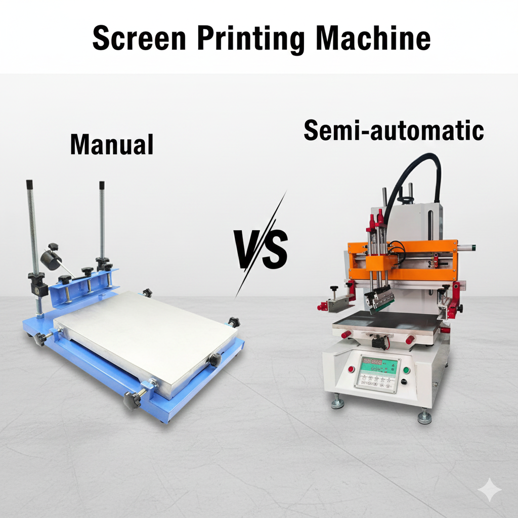 Manual vs. Semi-Automatic Flat Screen Printing Machine: Which is Right for Your Business?