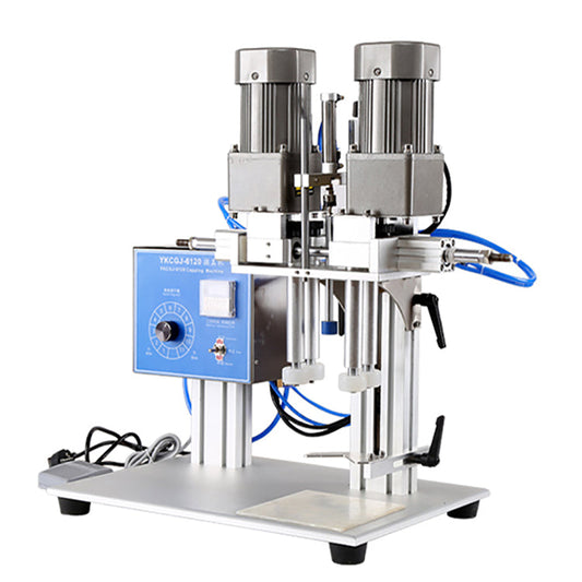 What is SGJ-70 electric and pneumatic capping machine for dunk mouth shaped caps made of plastic, spray screw capper