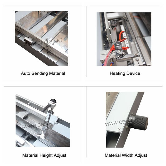 ACW-88 + A3DP-88 semi-automatic pneumatic packing machine perfume box - CECLE Machine - view 4