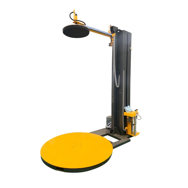 TP1650F-DS electric top platen pallet stretch wrapping machine with dual column structure for lightweight goods