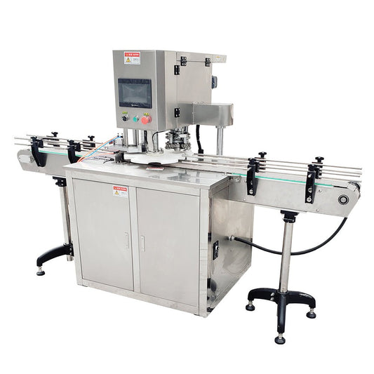 what is AUTOMATIC ELECTRIC ROUND BOTTLE SEALING CAN SEAMER MACHINE, CAN CAPPING MACHINE - CECLE Machine