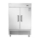 54"W Commercial Freezer 2 Section 2 Solid Door Stainless Steel Reach-in 42.2 Cu.ft.