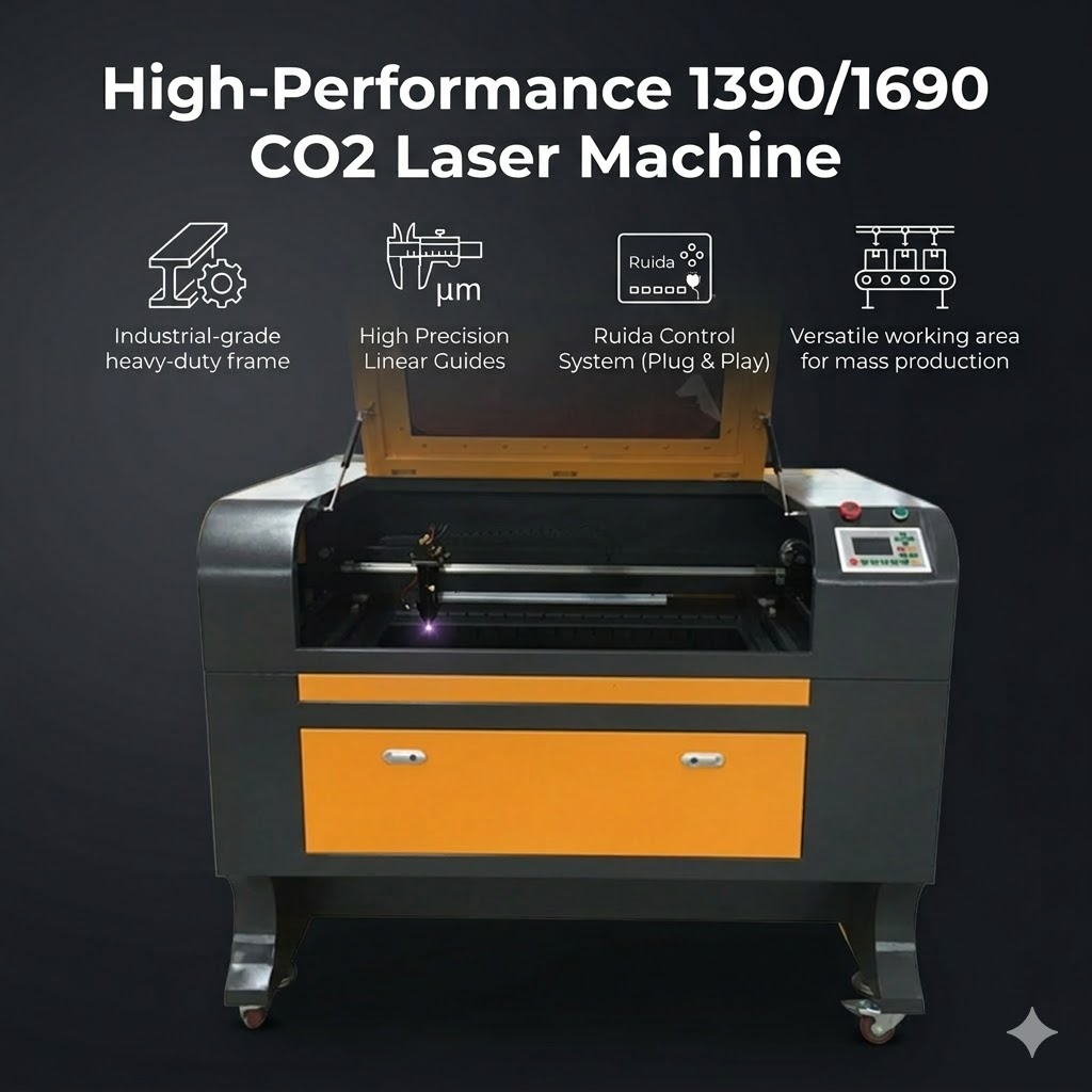 1390/1690  CO2 Laser engraving machine for Mental ,wooden or so