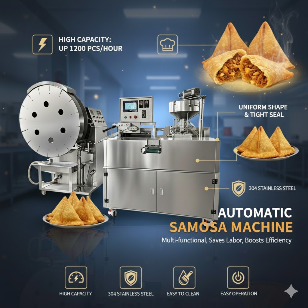 Full automatic samosa making machine samosa folding curry puff maker machine