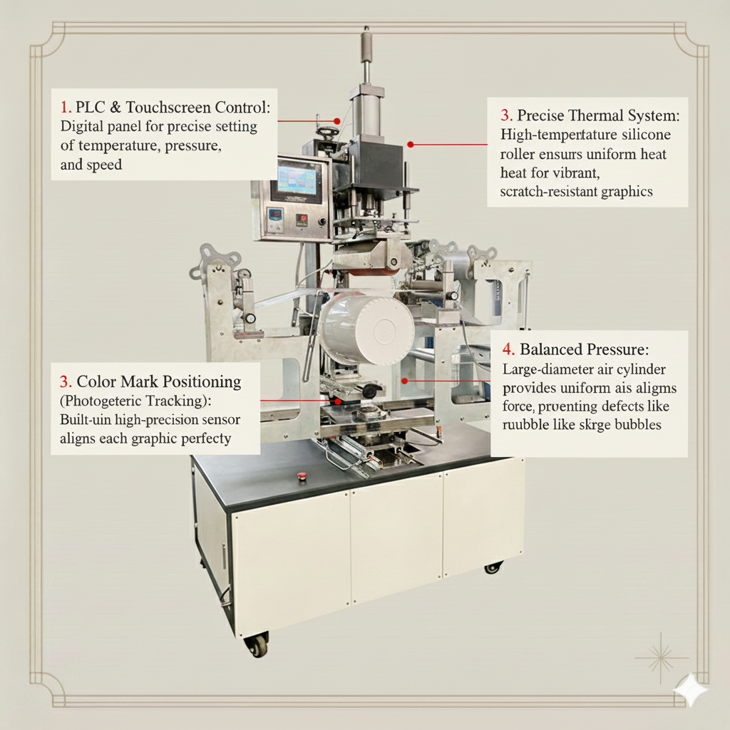 SHT-B-300 rocking heat transfer printing machine for paint bucket, CE bucket heat transfer machine