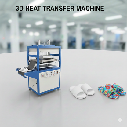 EVA PVC 3D heat transfer machine for slippers, flip flop printing machine, 3D slipper heat transfer machine