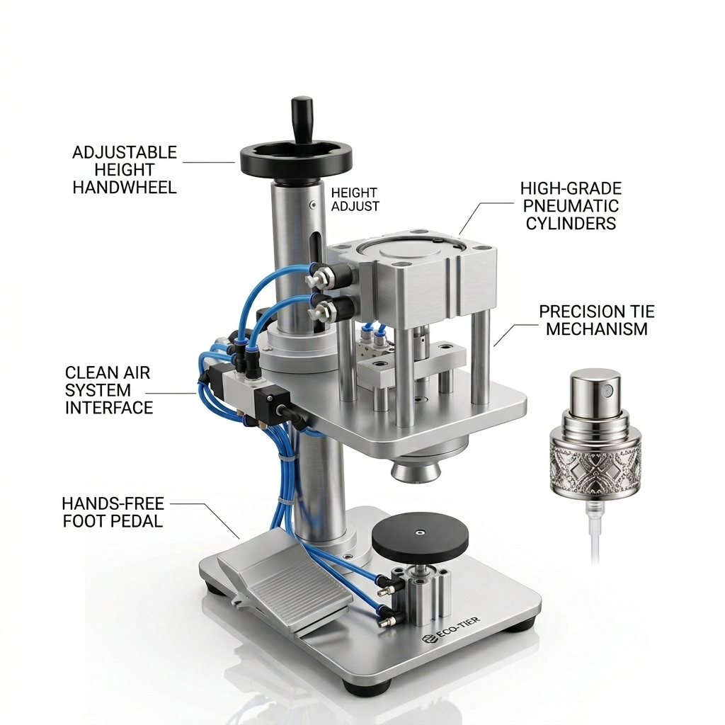 PC-88 semi automatic pneumatic perfume bottle crimping machine, perfume bottle capper