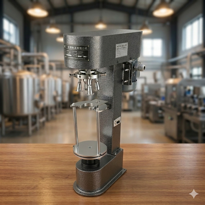 DK-50 Semi automatic Ropp bottle screw capping machine for round metal caps with screw thread