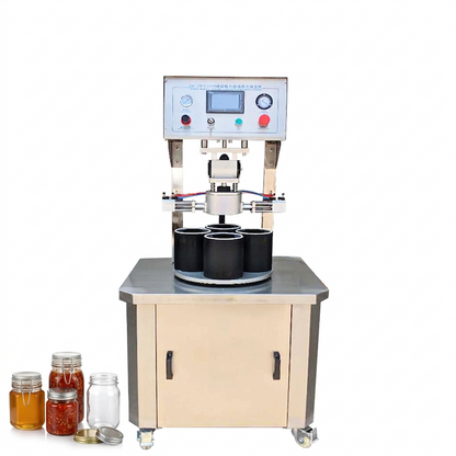 Semi automatic twist off vacuum glass gar capping machine/manual glass bottle capping machine/vacuum capping machine for jar caps