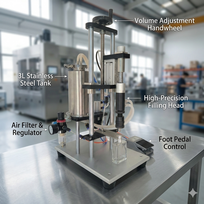 PL-88 semi automatic pneumatic perfume bottle filling machine, perfume bottle filler