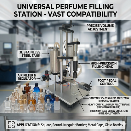 PL-88 semi automatic pneumatic perfume bottle filling machine, perfume bottle filler