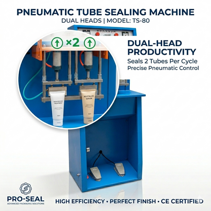 TS-80 semi automatic aluminum plastic tube sealing machine