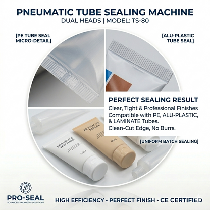 TS-80 semi automatic aluminum plastic tube sealing machine