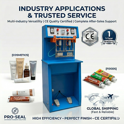 TS-80 semi automatic aluminum plastic tube sealing machine