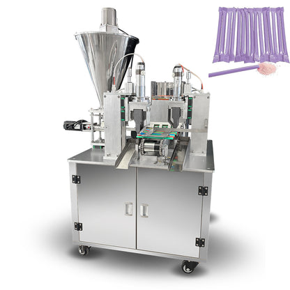 Candy-Filled Straws Packing Machine, Sugar Stick Filling Machine, Powder Straw Filling Sealing Machine For Magic Milk Straws