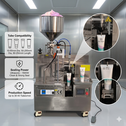 FW-002 semi automatic tube filling and sealing machine for toothpas, facial cleanser, scrubte, plastic tubes