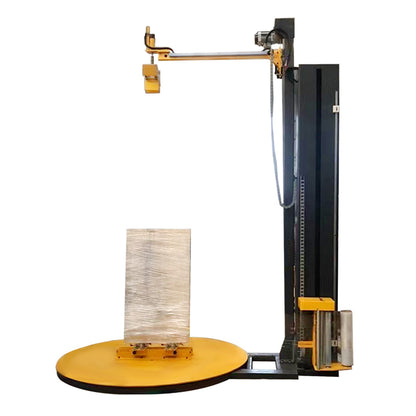 Door Panel Stretch Wrapping Machine, Pallet Packing Machine With Top Plate Pressure