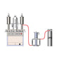 AF-1600B 3 in 1 Semi automatic aerosol filling machine for industrial products such as mold release agents, rust inhibitors, and loosening agents