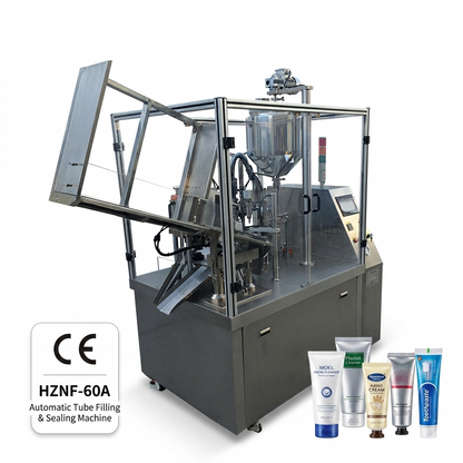 HZNF-60B automatic tube filling and sealing machine for toothpaste, facial cleanser, condensed milk, cosmetics
