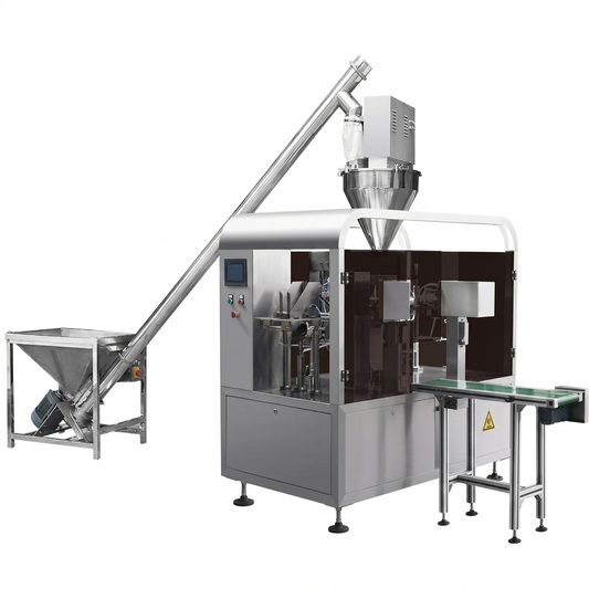 Automatic Powder Stand Up Pouch Filling and Sealing Machine for milk/coffee/spice , premade pouch packaging machine price
