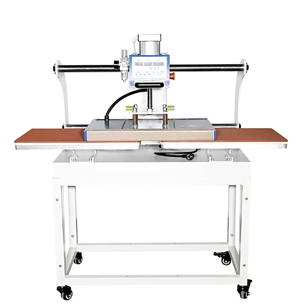 Macchina da stampa a caldo pneumatica a doppia stazione, con piano estraibile, 40*60 cm, per stampa su T-shirt