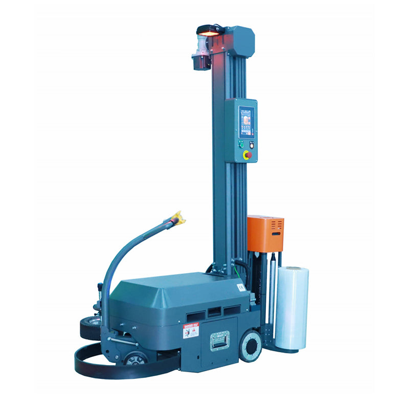 Automatic Stretch Wrap Machine Pallet Wrapper, Self-Propelled Robot Pallet Stretch Wrapping Machine