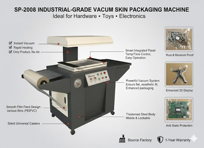 SP - 2008 Hardwares Screwdriver Tools Skin Packing Machine Skin Vacuum Packing Machine
