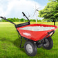 Wheelbarrow Utility Cart Electric Powered 24V DC 180W AGM Battery 330lbs Max Capacity Barrel Dump Material Debris Hauler